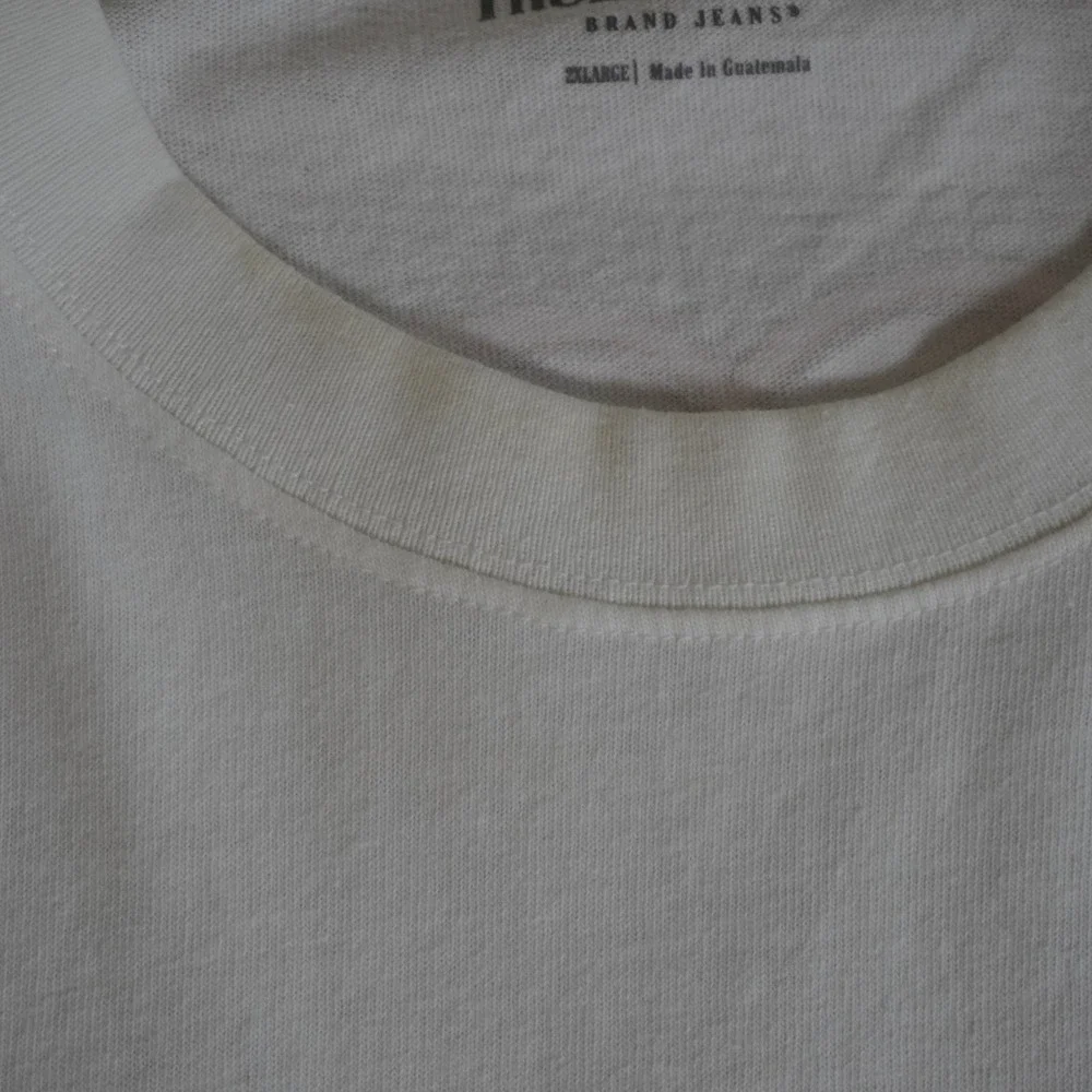 True Religion Mens World Tour Graphic T-Shirt White 2XL Dove Retro Logo Tee